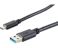 S-Conn Kabelis USB Shiverpeaks USB-A - USB-C 1.8 m Juodas (77141-1.8)
