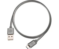 USB kabelis SilverStone USB-A - USB-C 1 m Pilkas (52028)