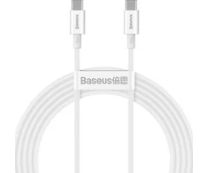 Baseus Superior serijos USB-C – USB-C kabelis 100W 2m baltas