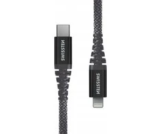 Swissten Kabelis USB Sourcing USB-C - Lightning 1.5 m Juodas (71544010)