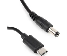 Spacetronik Kabelis adapter zasilania USB-C na DC 2.1/5.5 100cm