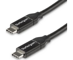 USB kabelis StarTech USB-C - USB-C 0,5 m Juodas (USB2C5C50CM)