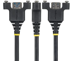 Kabelis USB StarTech 2M Panel Mount USB-A cable (USBPNLAFAM2M)