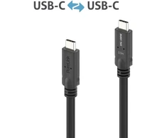 StarTech „PureLink“ USB-C į USB-C laidas – USB4 Gen 2x2, 5A, SPR 100W, 20G, DP alternatyvus režimas – „PureInstall MicroX4“ – juodas – 3,00 m
