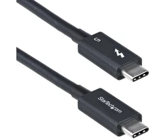 Kabelis USB StarTech Thunderbolt - Thunderbolt 0.8 m Juodas (TBLT5MM80CM240W)