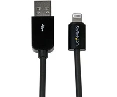 USB kabelis StarTech USB-A - Žaibas 3 m Juodas (USBLT3MB)