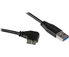 USB kabelis StarTech USB-A - mikro B 0,5 m juoda (USB3AU50CMRS)