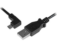 USB kabelis StarTech USB-A - mikroUSB 0, 5 m juoda (USBUB50CMLA)