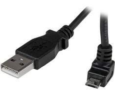 USB kabelis StarTech USB-A - mikroUSB 2 m juodasis (USBUB2MU)