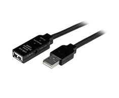 USB laidas Startech USB2AAEXT25M Juoda