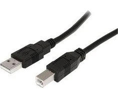 USB kabelis StarTech USB-A - USB-B 0,5 m Juodas (USB2HAB50CM)