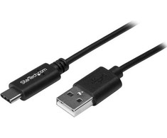 USB laidas StarTech USB-A – USB-C 0,5 m juodas (USB2AC50CM)