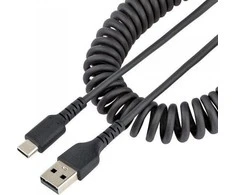 USB kabelis StarTech USB-A - USB-C 0,5 m juodas (R2ACC- 50C- USB- CABLE)