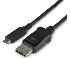 USB kabelis StarTech USB-C - DisplayPort 1 m Juodas (CDP2DPMM1MB)