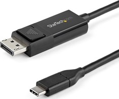 USB kabelis StarTech USB-C - DisplayPort 1 m Juodas (CDP2DP1MBD)