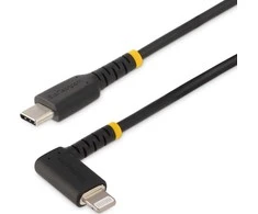 USB kabelis StarTech USB-C - Žaibas 1 m Juodas (RUSB2CLTM1MR)