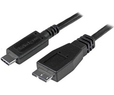 StarTech USB-C į MicroUSB laidas juodas