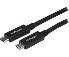 USB kabelis StarTech USB-C - USB-C 0,5 m Juodas (USB31CC50CM)