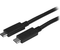 USB kabelis StarTech USB-C - USB-C 2 m Juodas (USB315CC2M)