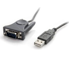USB kabelis StarTech USB-A - DB-9 0,9 m pilkas (ICUSB232DB25)
