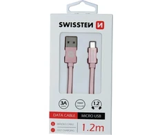 Kabelis USB Swissten USB-A - micro-B 1.2 m Auksinis (71522204)