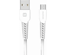 Swissten USB - mikro USB 1.0m balta