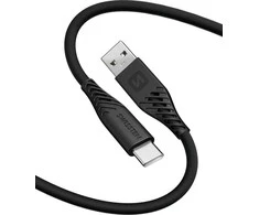 Swissten minkštas silikoninis duomenų kabelis USB / USB-C / 1,5 m / 60 W