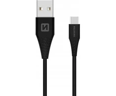 Swissten USB - USB-C 3.1 1.5m (7mm) juoda