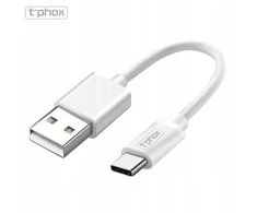 T-Phox USB-A - USB-C kabelis 0,5 m, baltas (TPRZ008335)