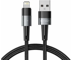 Kabelis 3A 12W 1m USB – Lightning Tech-Protect UltraBoost pilkos spalvos