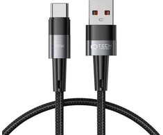 Kabelis 6A 66W 1m PD USB – USB-C Tech-Protect UltraBoost pilkos spalvos