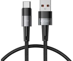Kabelis 6A 66W 1m PD USB – USB-C Tech-Protect UltraBoost pilkos spalvos