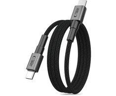 „Tech-Protect Ultraboost DNA MagTwist USB-C PD“ kabelis 100W / 5A 200 cm – pilkos spalvos