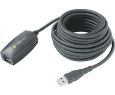 USB kabelis Techly USB-A - USB-A 5 m Juodas (ICUR3050)