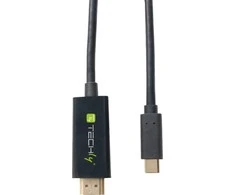 TECHLY 106312 Techly Monitorius kabelio adapteris USB-C DP AltMode į HDMI 4K M/M 2m juodas