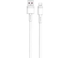 XO kabelis NB-Q166 USB - USB-C 1,0 m 5A baltas spalvos