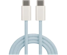 Maxlife MXUC-06 laidas USB-C – USB-C 1,0 m 20W mėlynas nailoninis