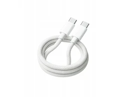 Teltech PD USB-C - USB-C 3A 60W 2m balta oplot TCA-06