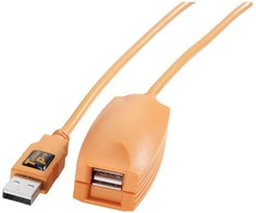 USB Prailginimo Laidas - Tether Tools Pro USB 2.0 5m, Orandžinė