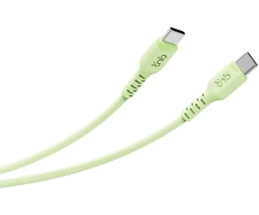 USB laidas TnB USB-C į USB-C 60 W Turbo Charge 1 m telefonui, greitas įkrovimas T''nb / Tcusbc01gr / Žalias (SB12247)