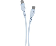 USB laidas TnB USB-C į USB-C 60 W Turbo Charge 1 m telefonui, greitas įkrovimas T''nb / Tcusbc01blu / Mėlynas (SB12248)