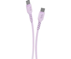 USB laidas TnB USB-C į USB-C 60 W Turbo Charge 1 m telefonui, greitas įkrovimas T''nb / Tcusbc01vl / Violetinė (SB12246)