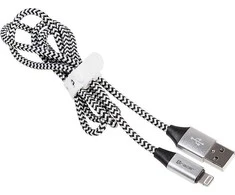 TRACER TRAKBK46268 Cable TRACER USB 2.0 Iphone AM - lightning 1,0m juodas and sidabrinis