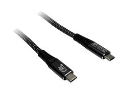 Kabelis USB TreQ Inter-Tech Kabelis AC USB-C 3.2 Gen 2x2, 240W - 1,5m