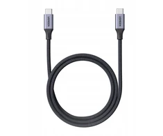 Kabelis USB Ugreen USB-C - USB-C 1 m Juodai-pilka (55517)