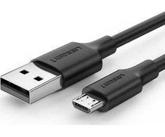 UGREEN USB - Micro USB laidas QC 3.0 2.4A 2m juodas