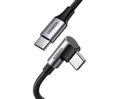 UGREEN US334 USB-C - USB-C kampinis laidas 5A PD 100W 2m