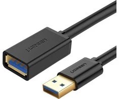 USB 3.0 kabelis UGREEN 10368B, vyriškas, 1 m (juodas)