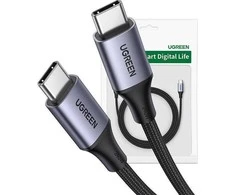 Laidas USB-C į USB-C UGREEN 15311, 1m (pilkas)