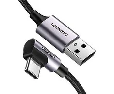 Kampinis USB-C kabelis UGREEN 3A Quick Charge 3.0 1m